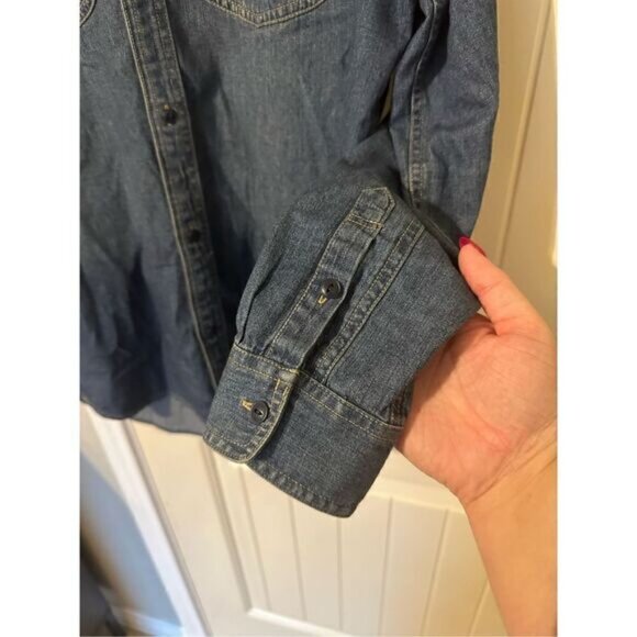 Madewell Denim Classic Ex-Boyfriend Shirt in Kylemore Wash - Size S - K8922 - Picture 2 of 6